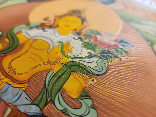 The Eight Auspicious Symbols in Tibetan Thangka Art and Their Meanings