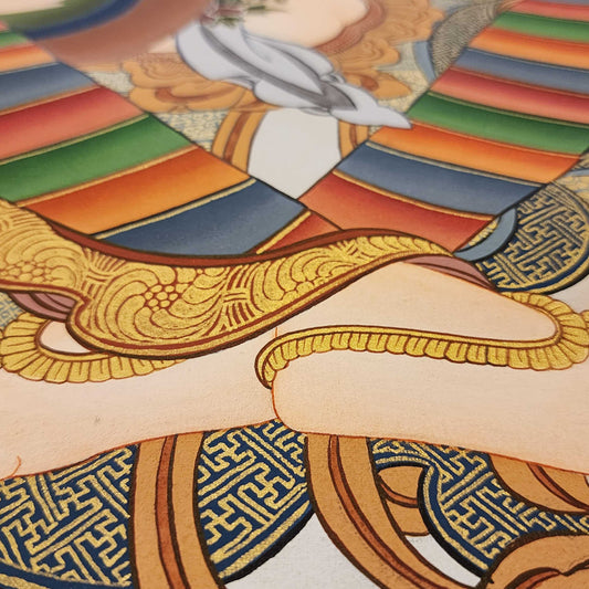 The Step-by-Step Process of Creating a Hand-Painted Tibetan Thangka
