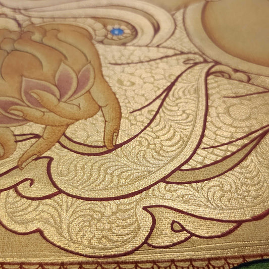The Symbolism of the Parasol in Thangka Art