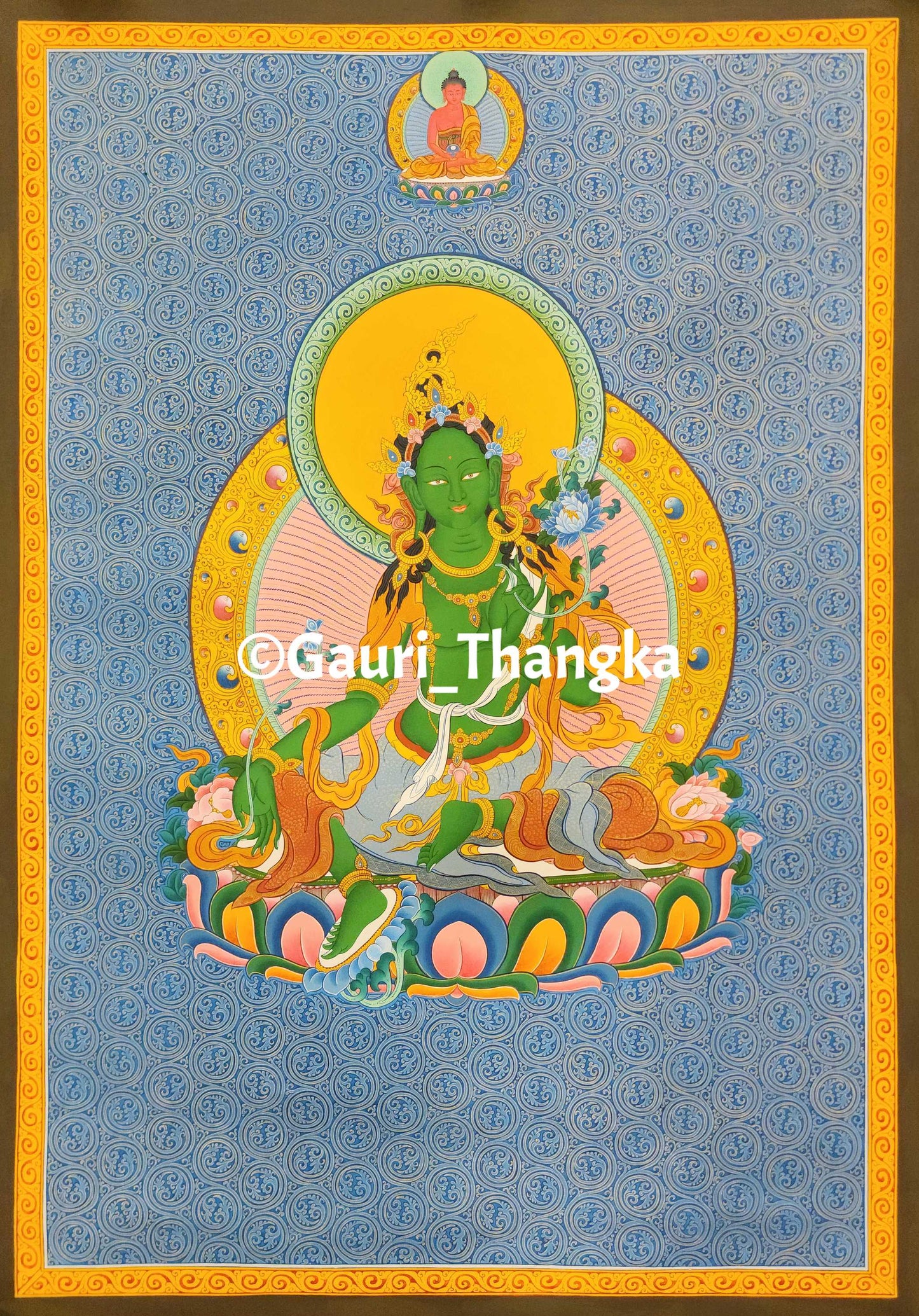 Green Tara (Sgrol Ljang) Thangka