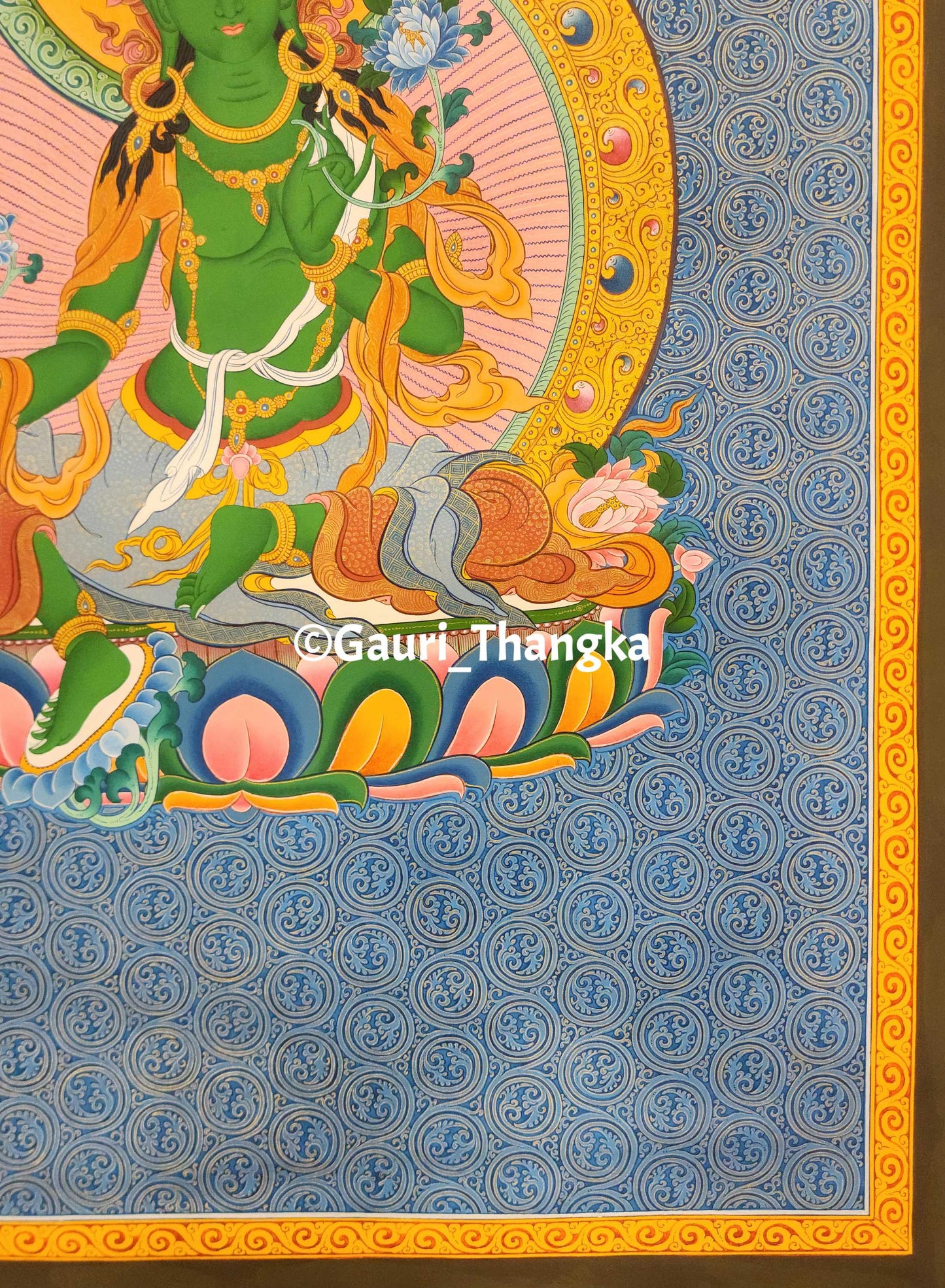 Green Tara (Sgrol Ljang) Thangka
