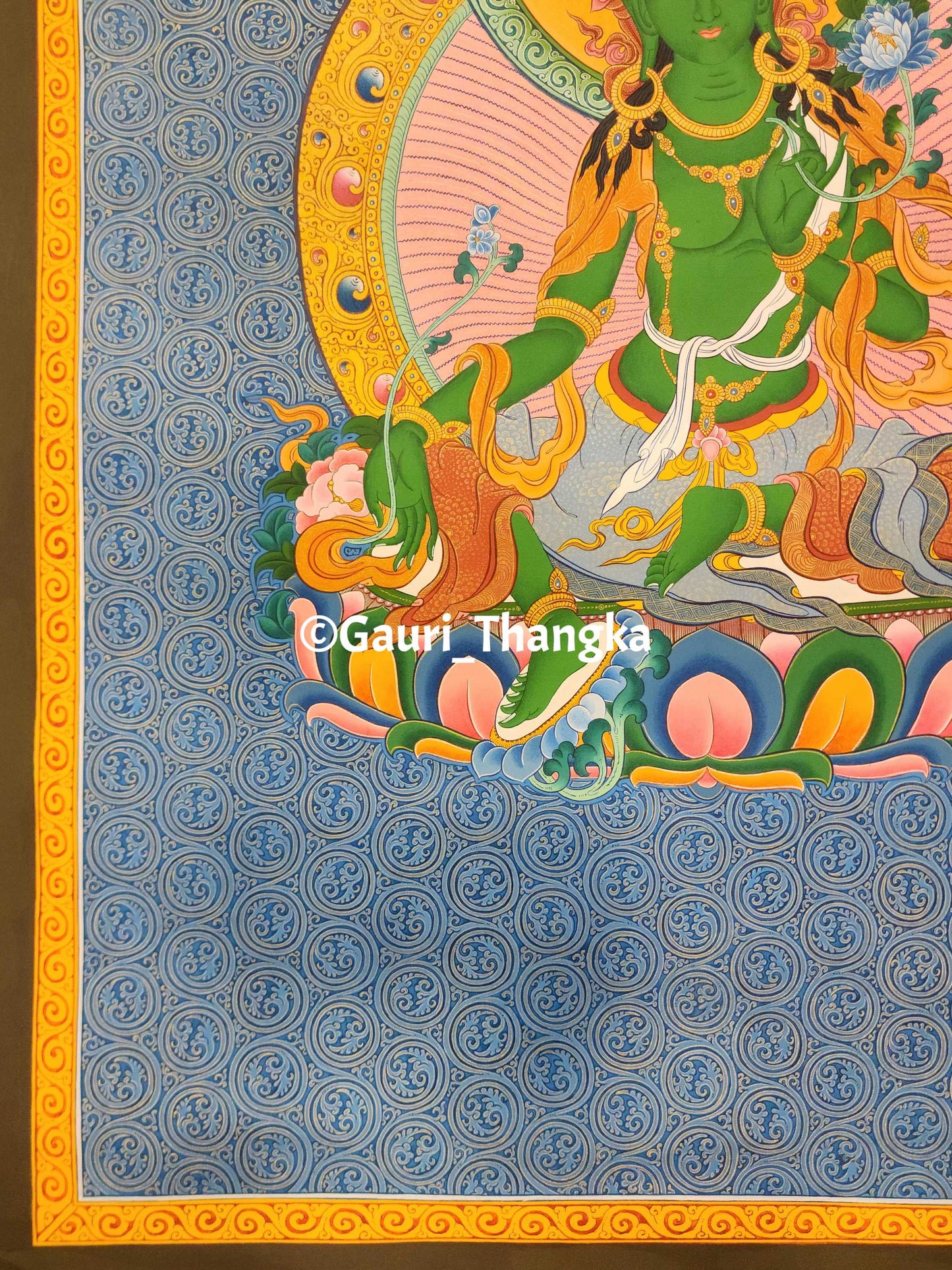 Green Tara (Sgrol Ljang) Thangka