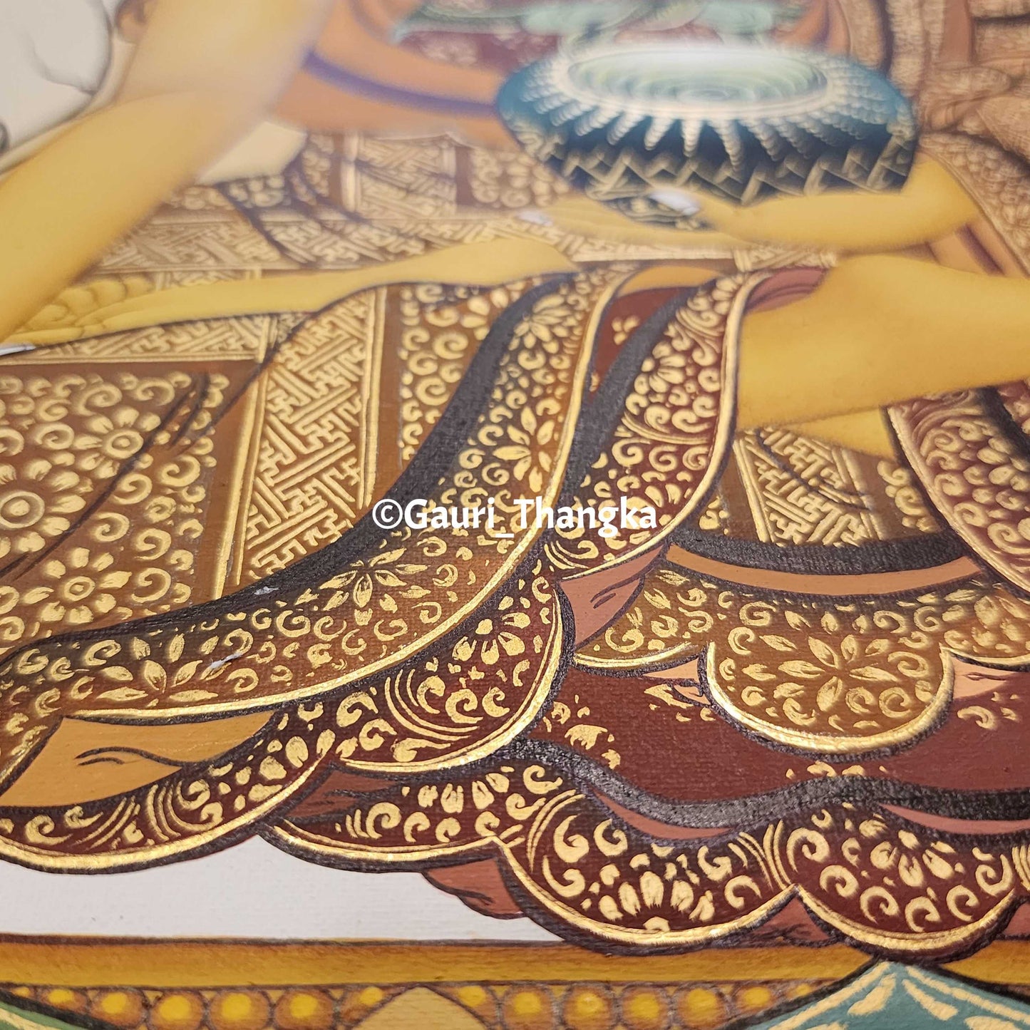 Shakyamuni Buddha (Golden Style) Thangka
