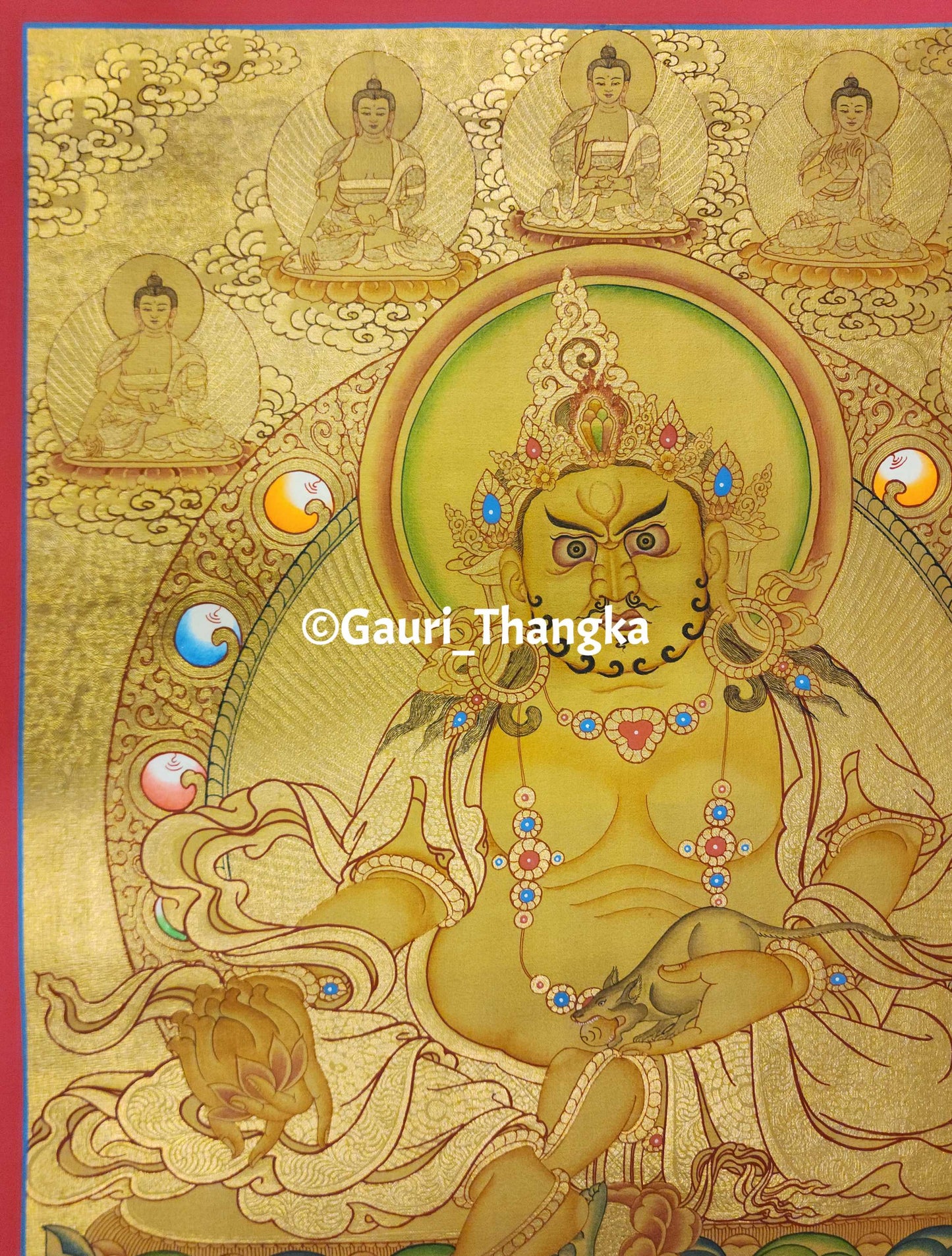 Gold Jambaha Thangka