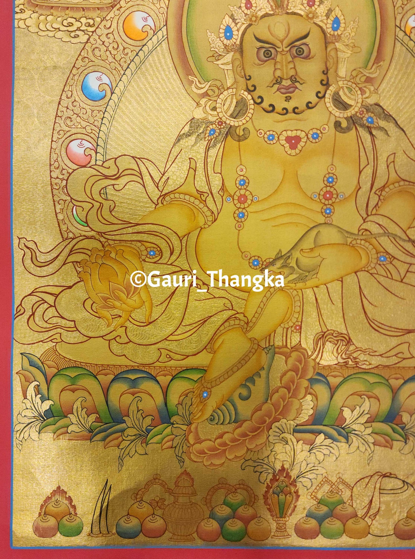 Gold Jambaha Thangka