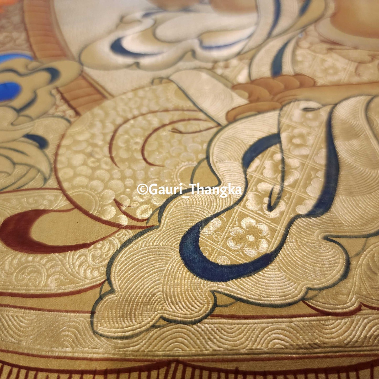 Gold Chenrezig Thangka