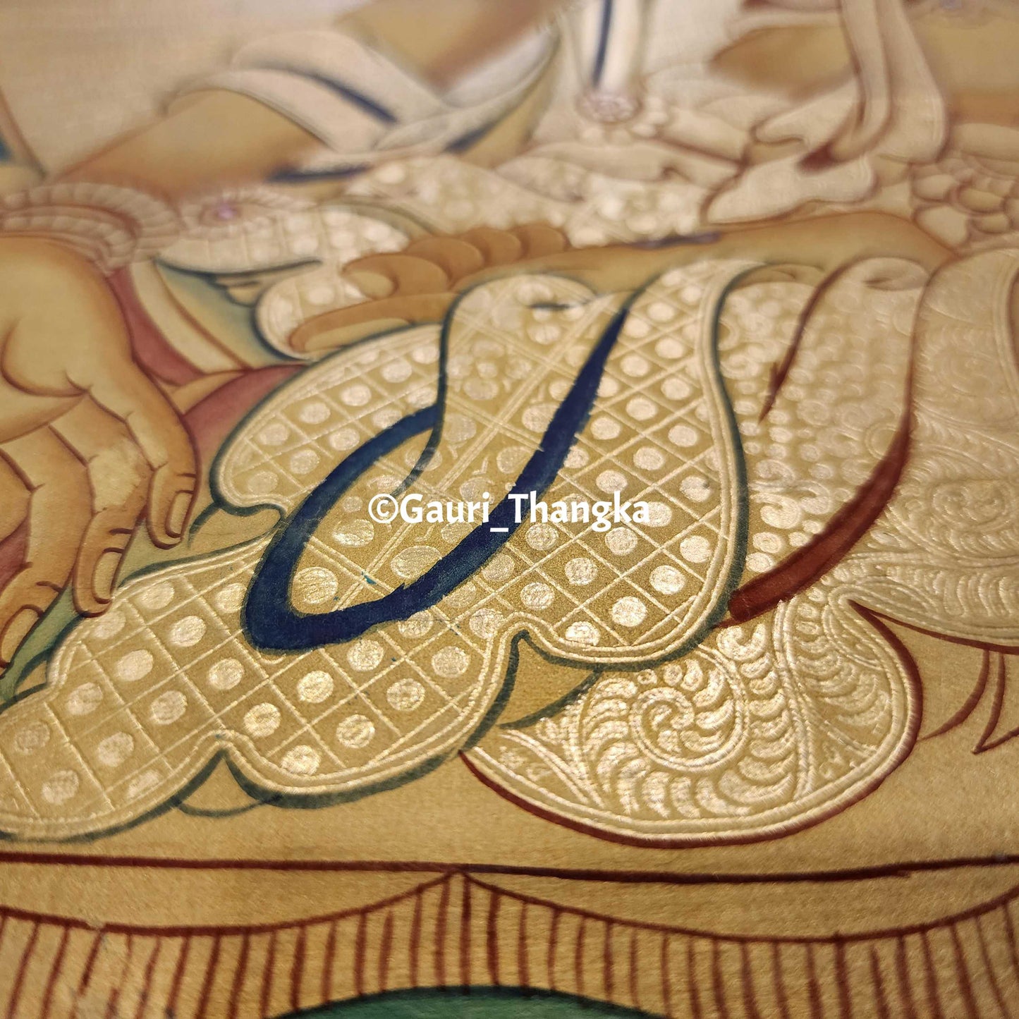 Gold White Tara Thangka