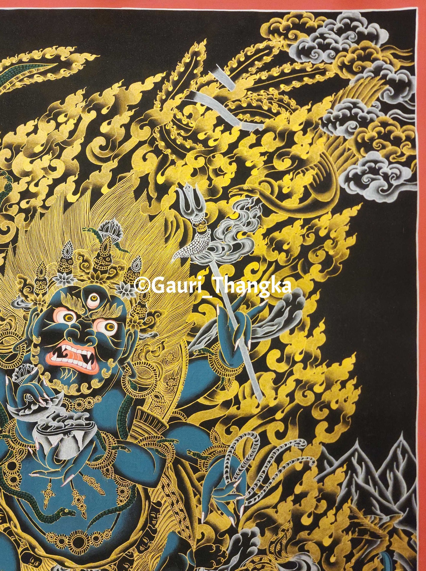 Six-Armed Black Mahakala | Protector of Wisdom