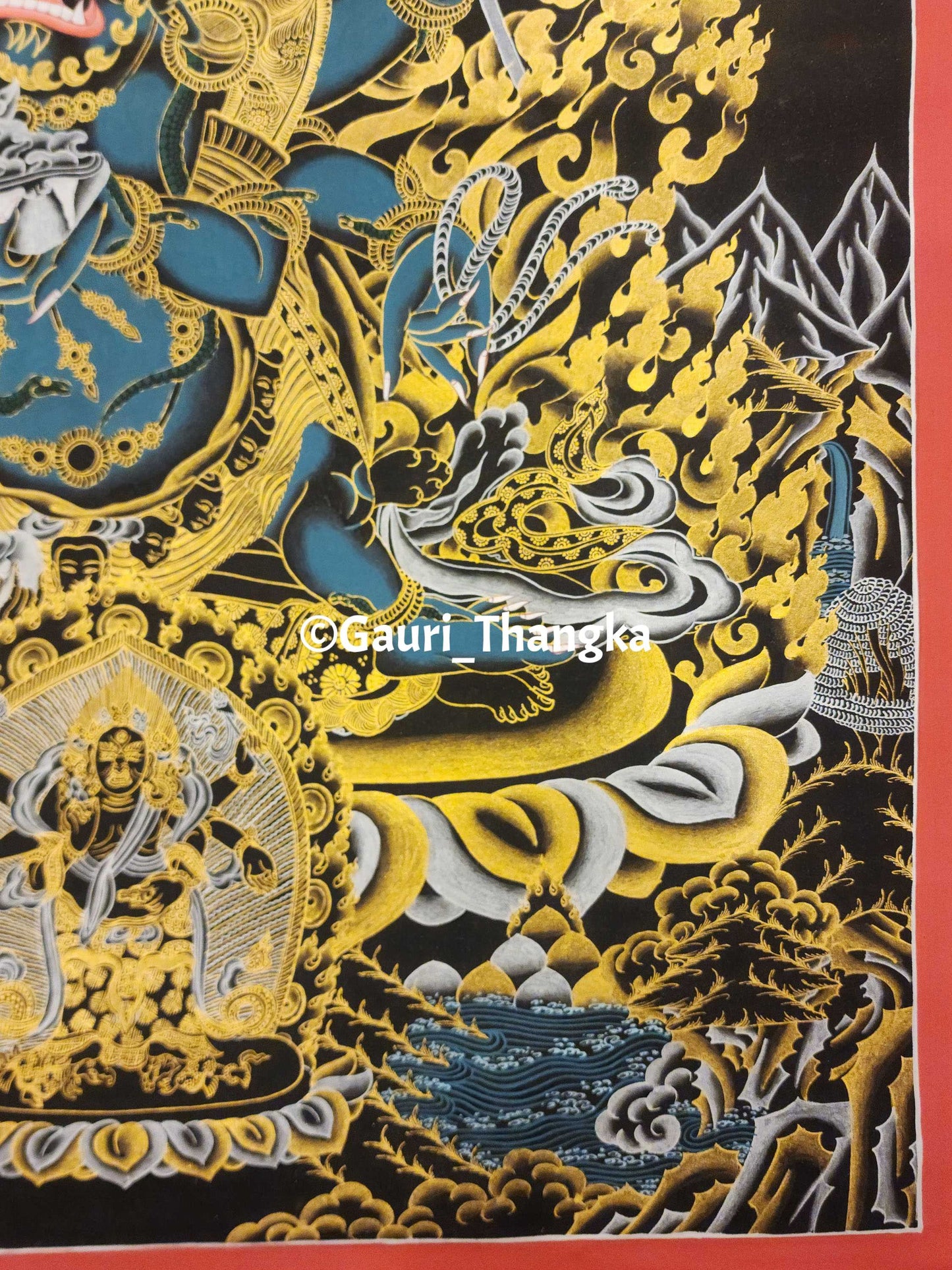 Six-Armed Black Mahakala | Protector of Wisdom