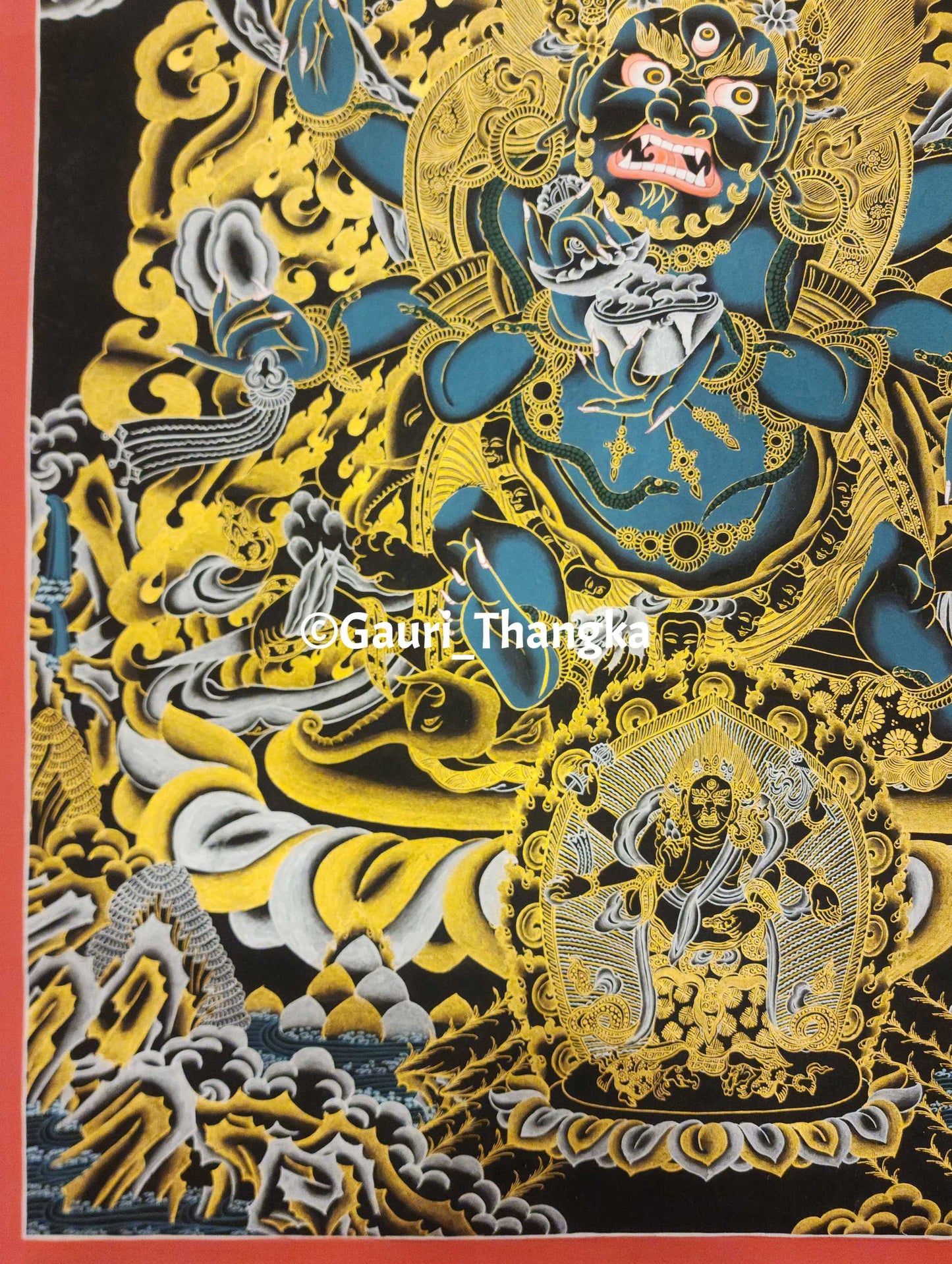 Six-Armed Black Mahakala | Protector of Wisdom