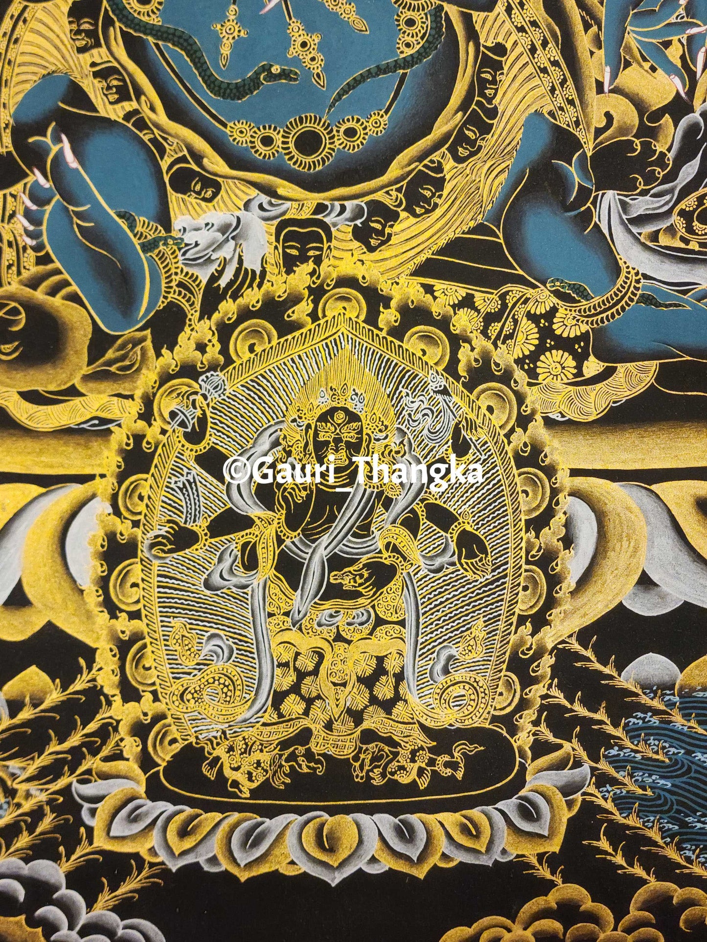 Six-Armed Black Mahakala | Protector of Wisdom