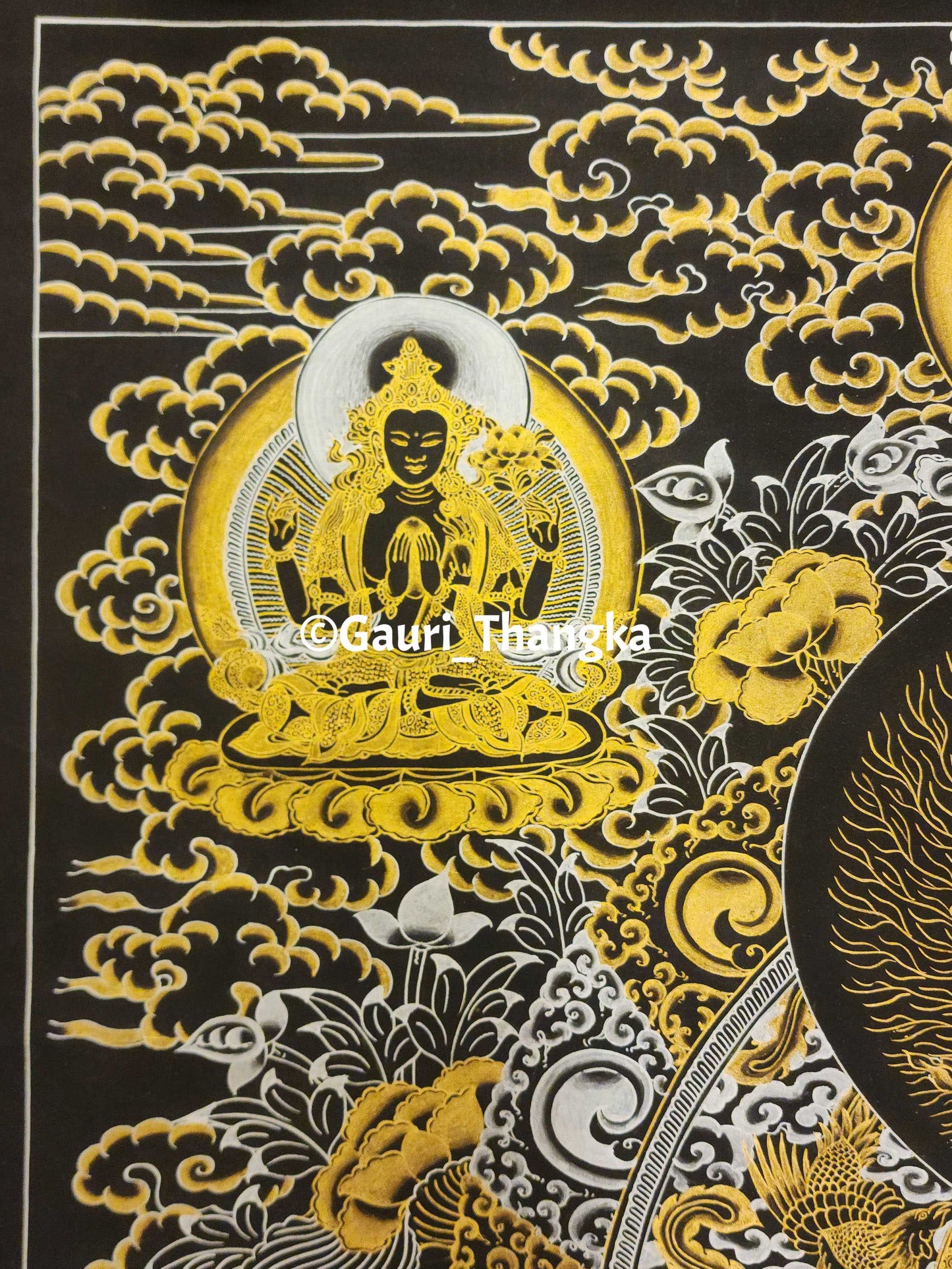 Gold White Tara Thangka