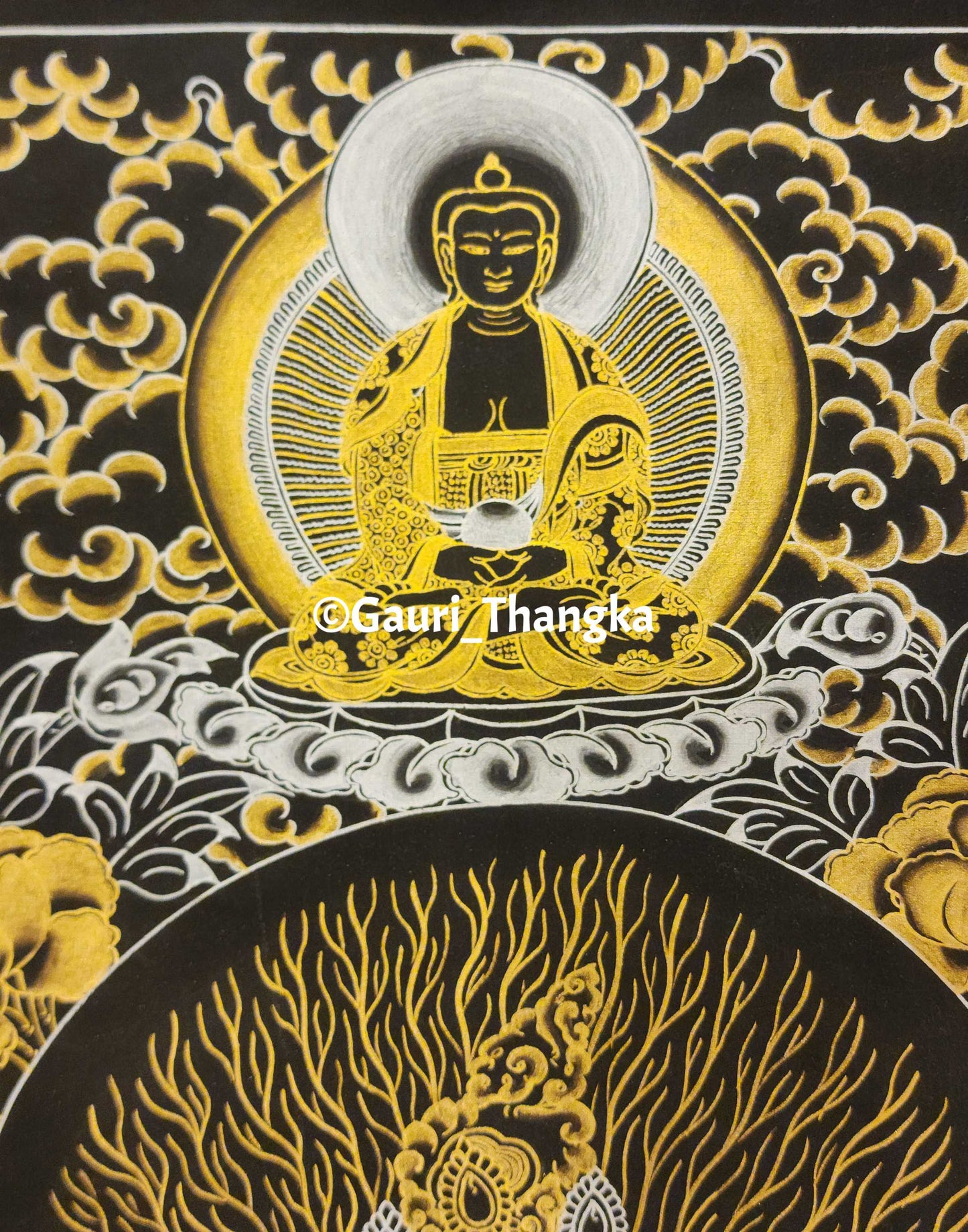 Gold White Tara Thangka