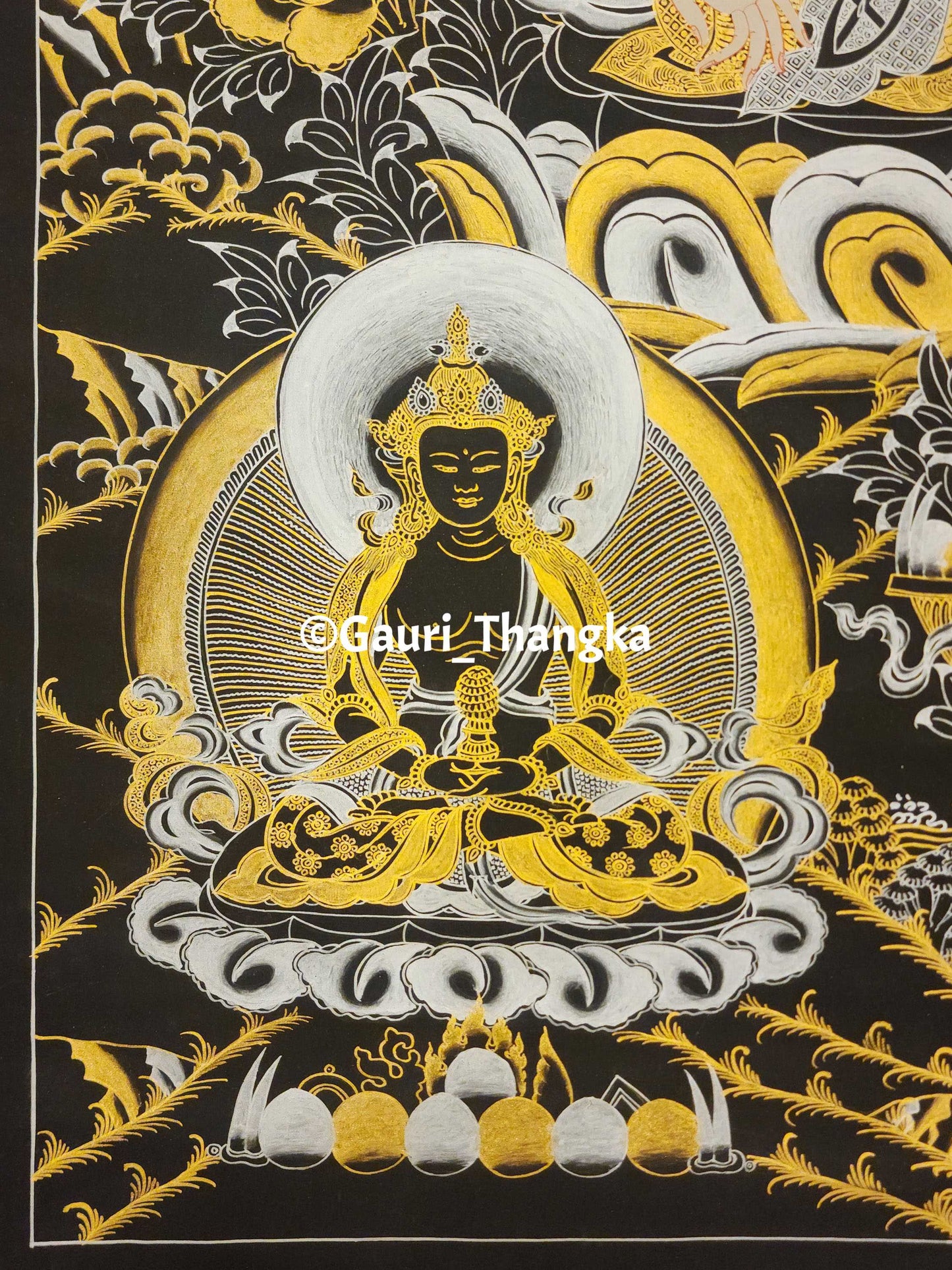 Gold White Tara Thangka