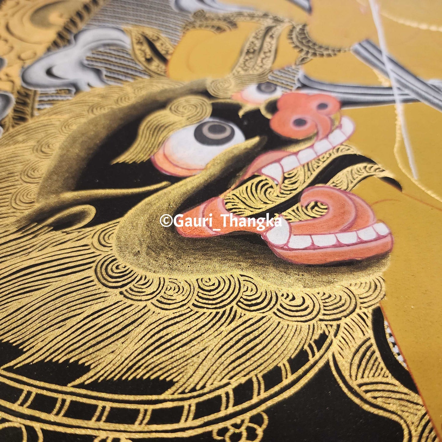 Gold Jambhala King Thangka