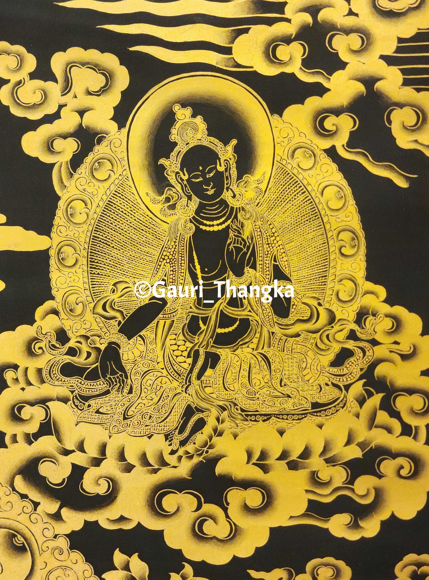 Gold Medicine Buddha Thangka