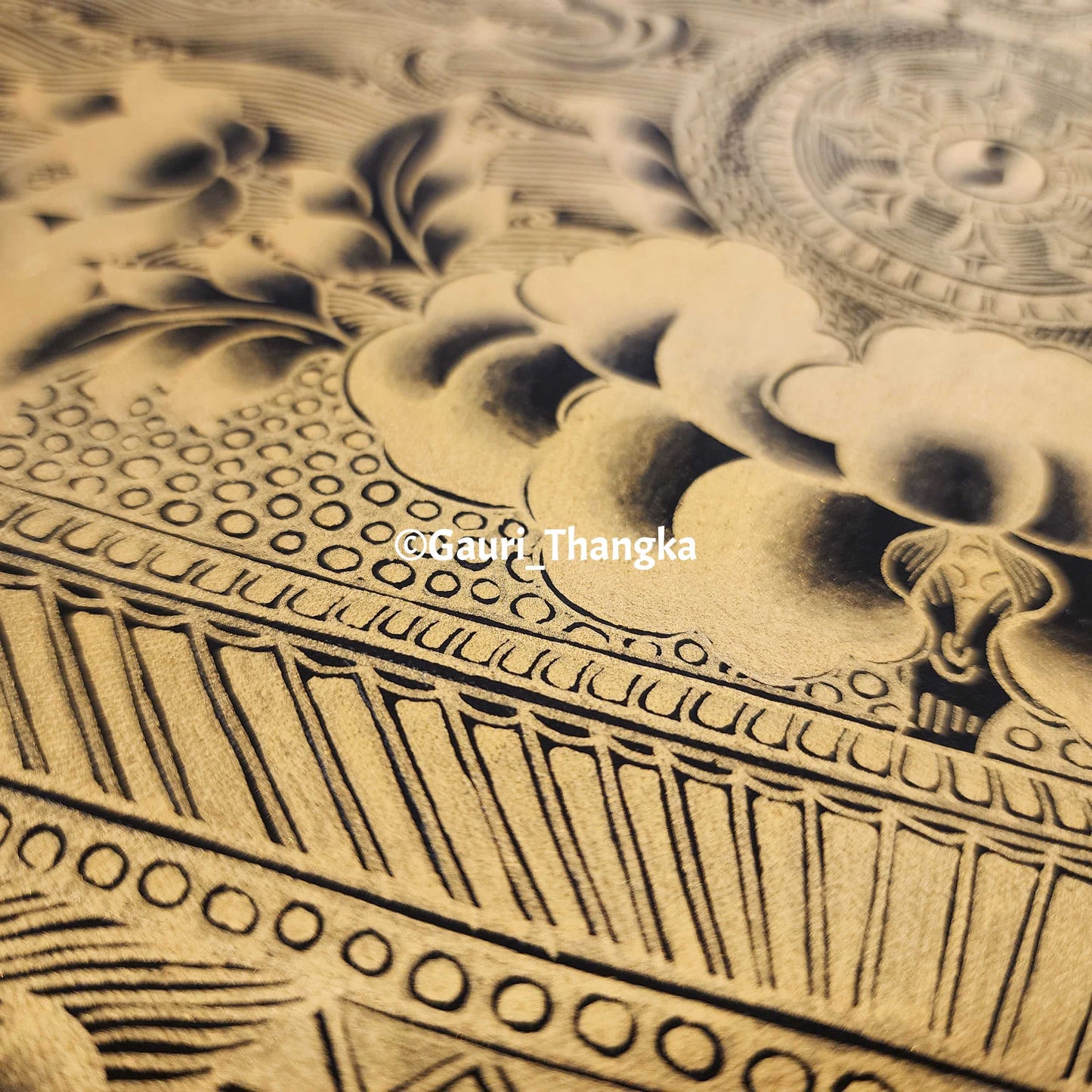 Gold Medicine Buddha Thangka