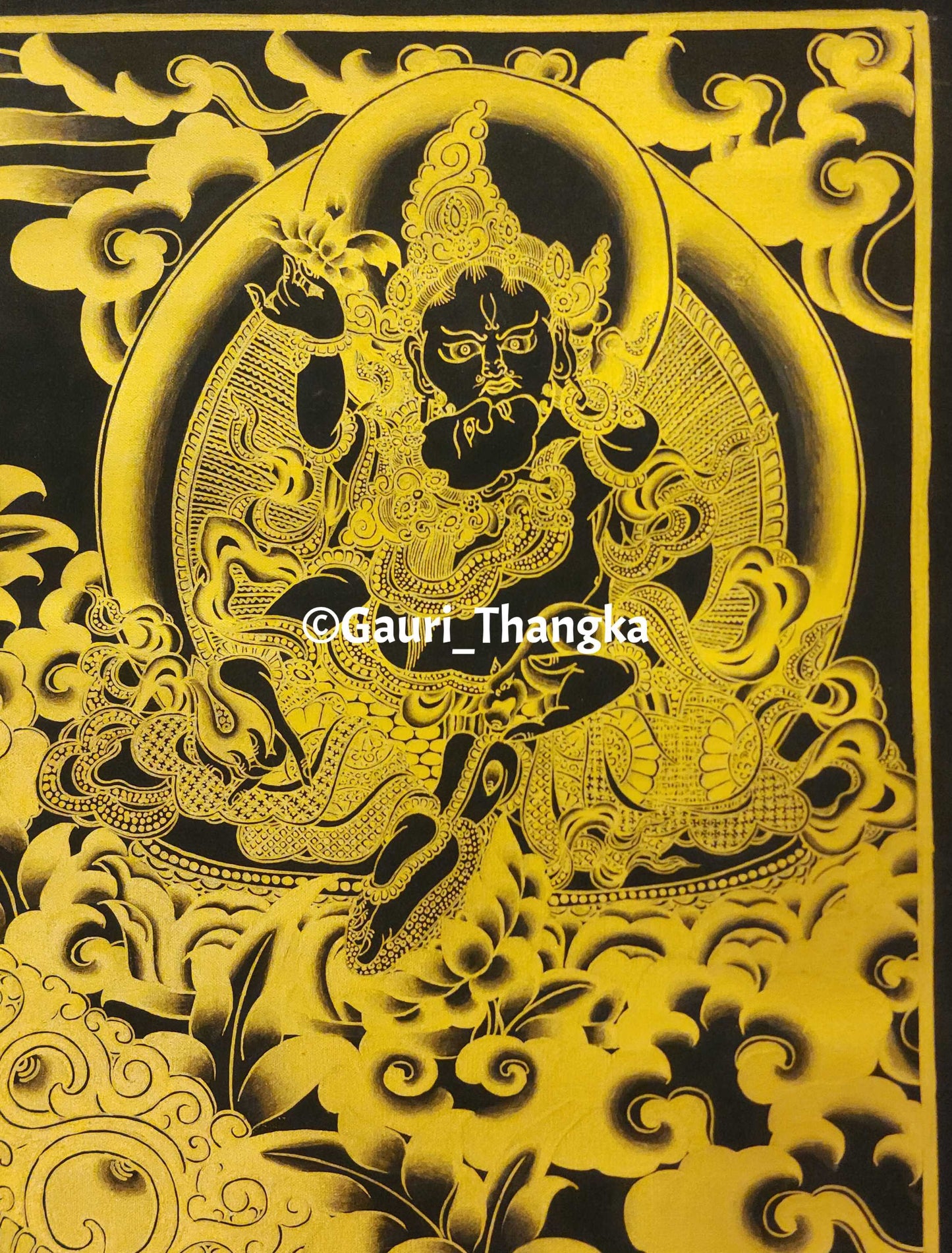 Gold Jambhala Thangka