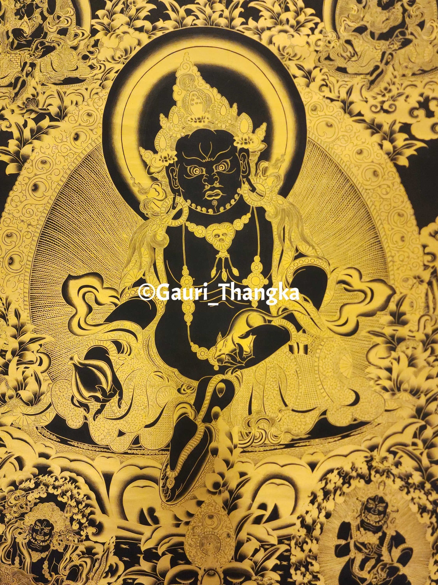 Gold Jambhala Thangka