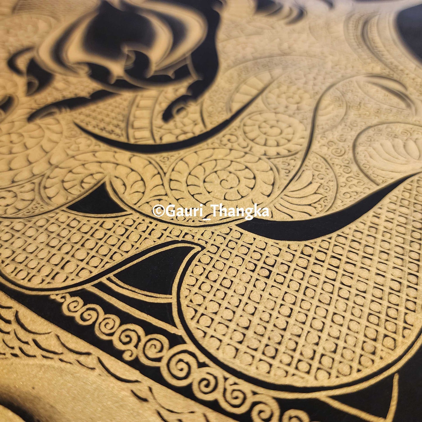 Gold Jambhala Thangka