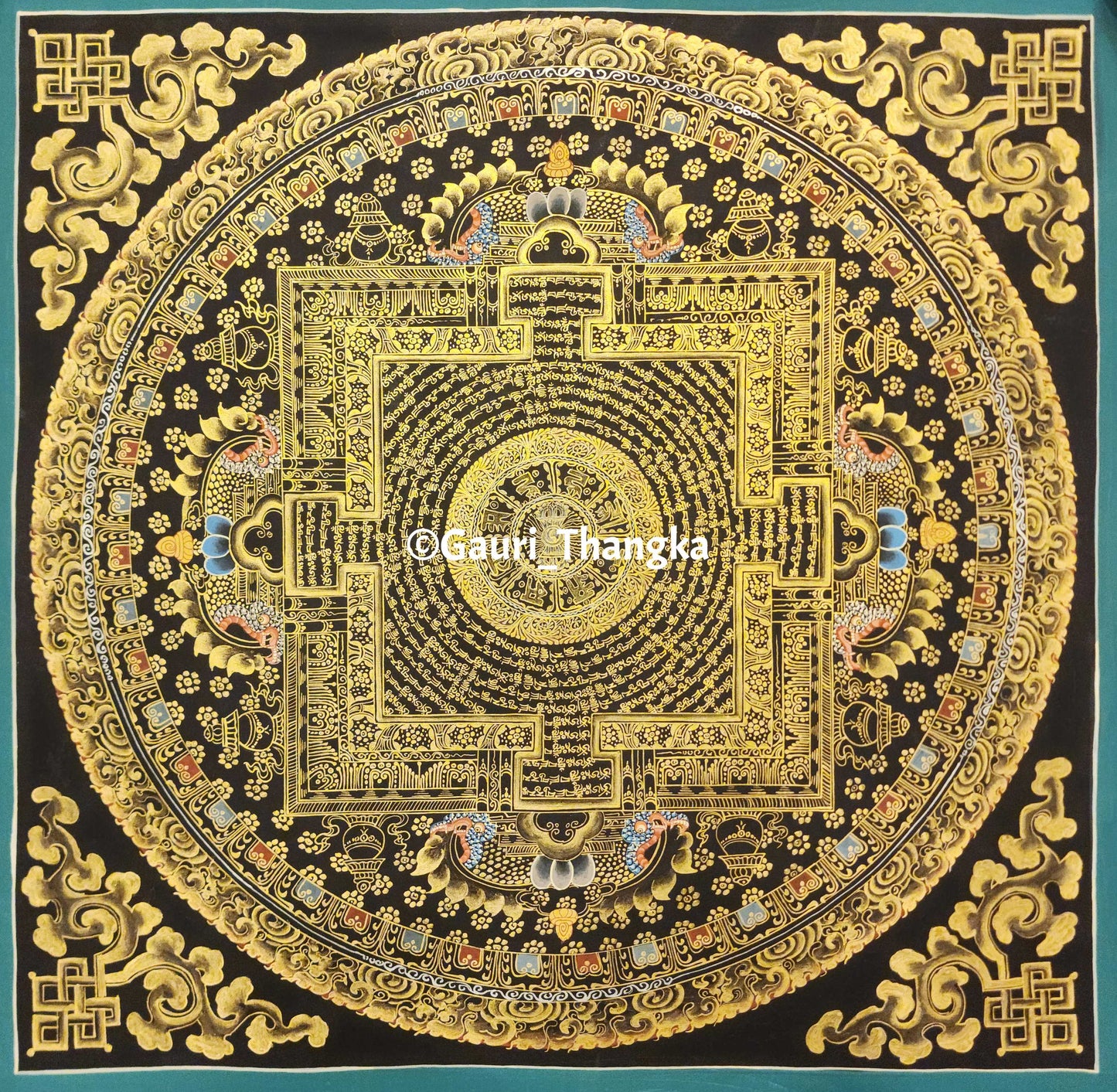 Gold Kalachakra Mandala