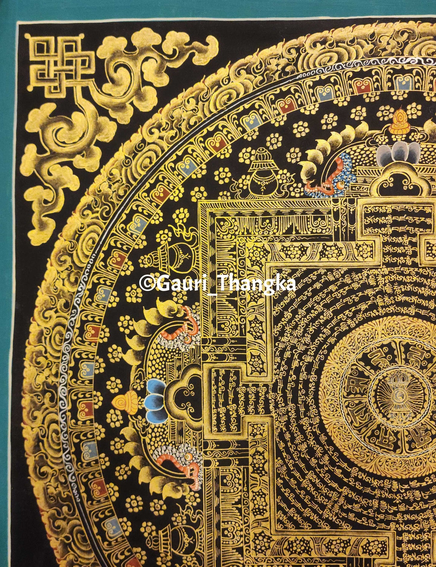Gold Kalachakra Mandala