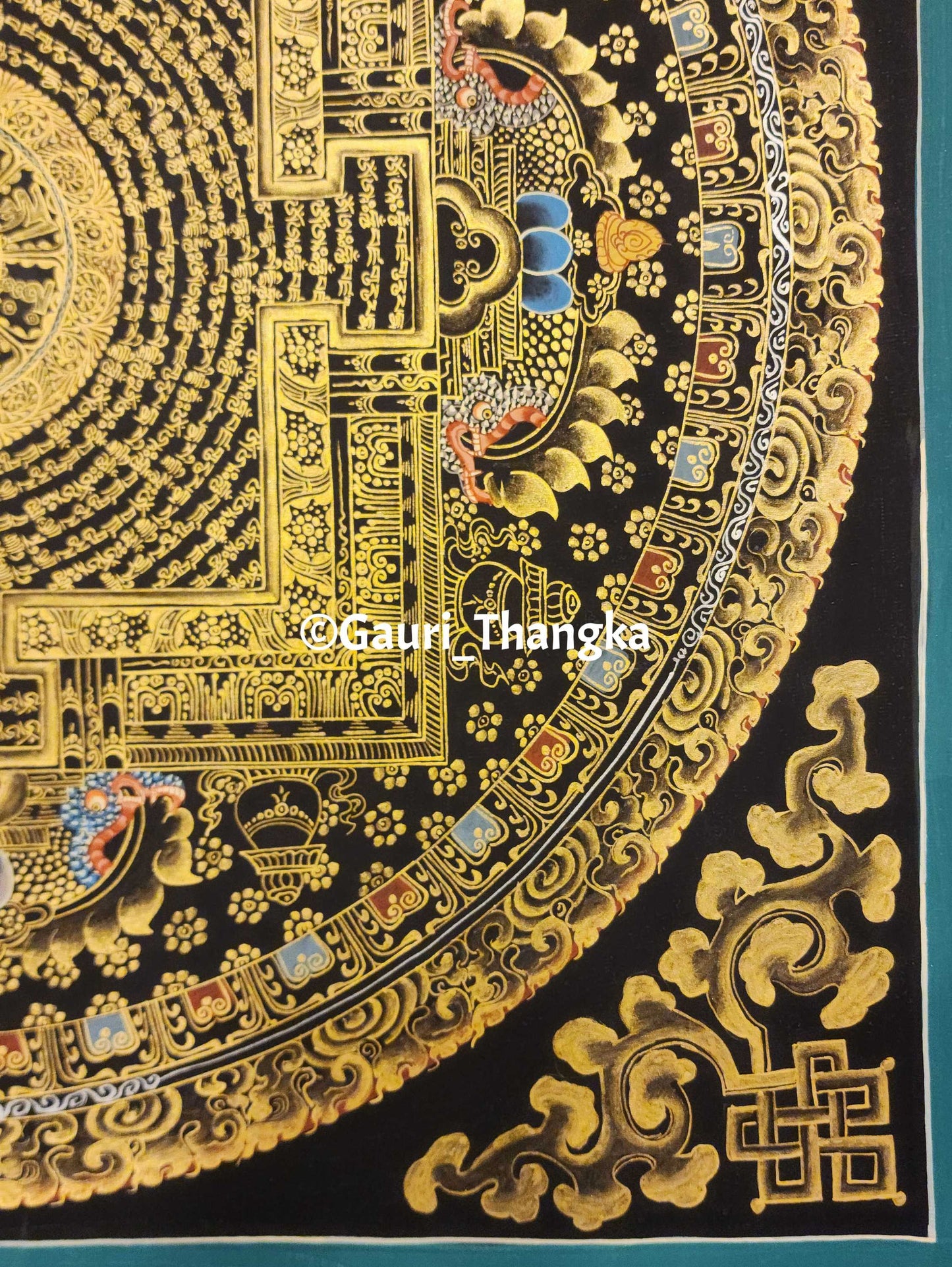 Gold Kalachakra Mandala