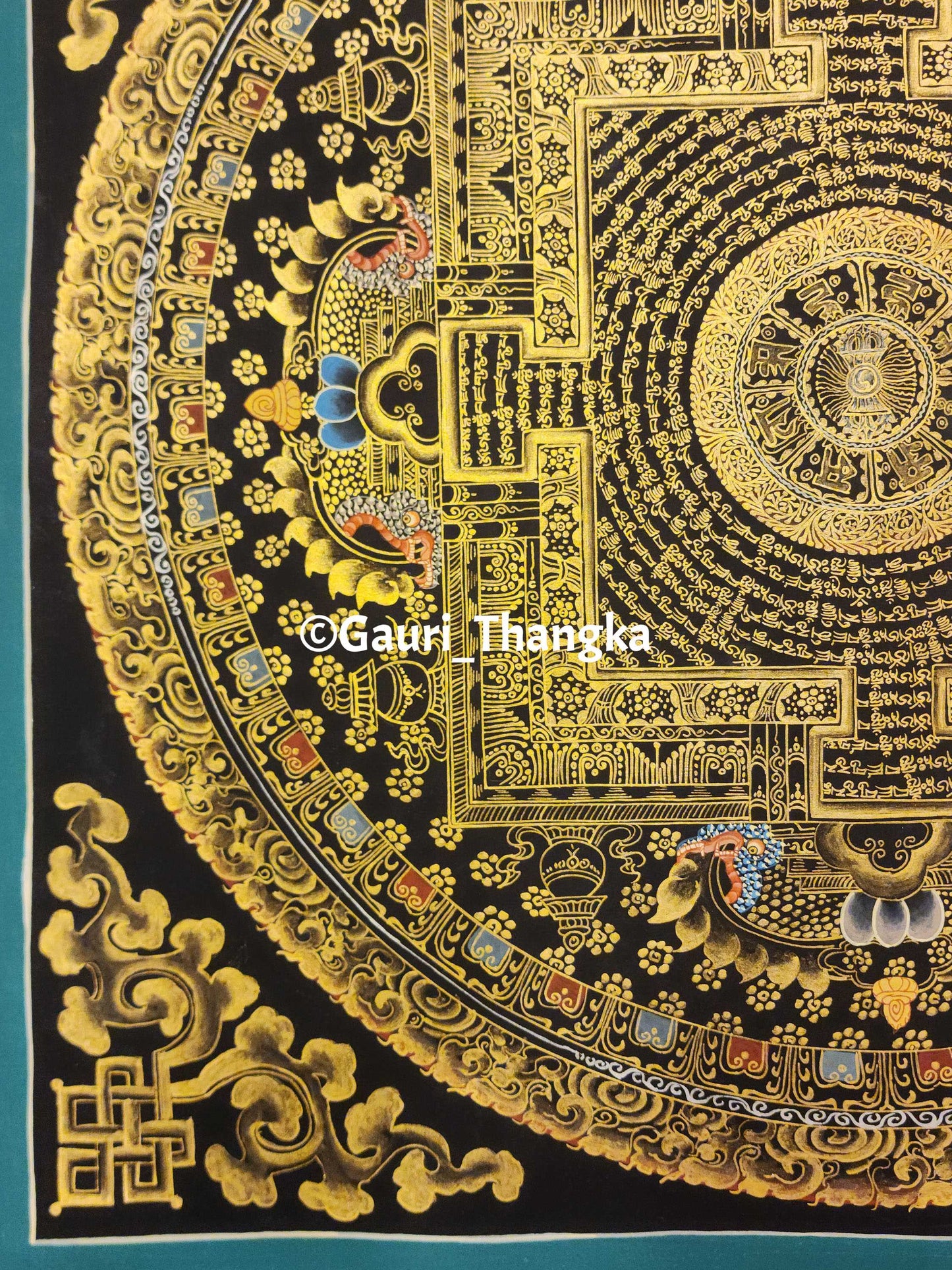 Gold Kalachakra Mandala