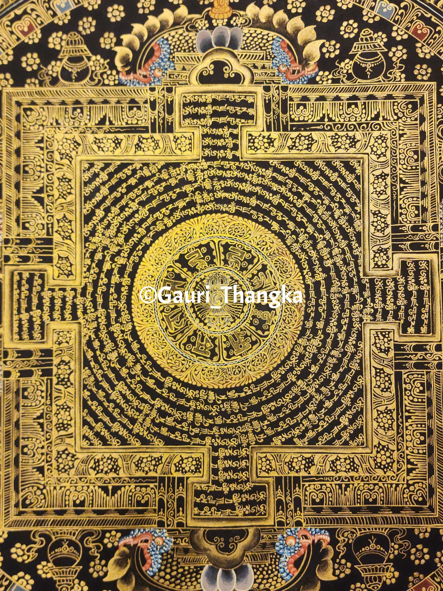 Gold Kalachakra Mandala
