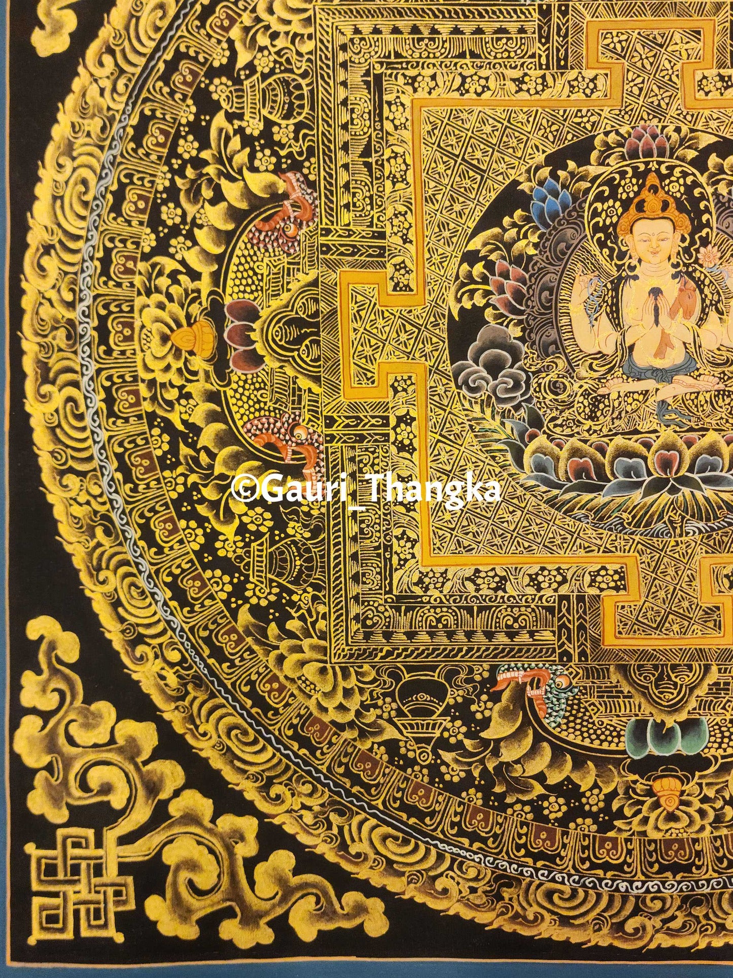 Gold Avalokiteshvara Mandala