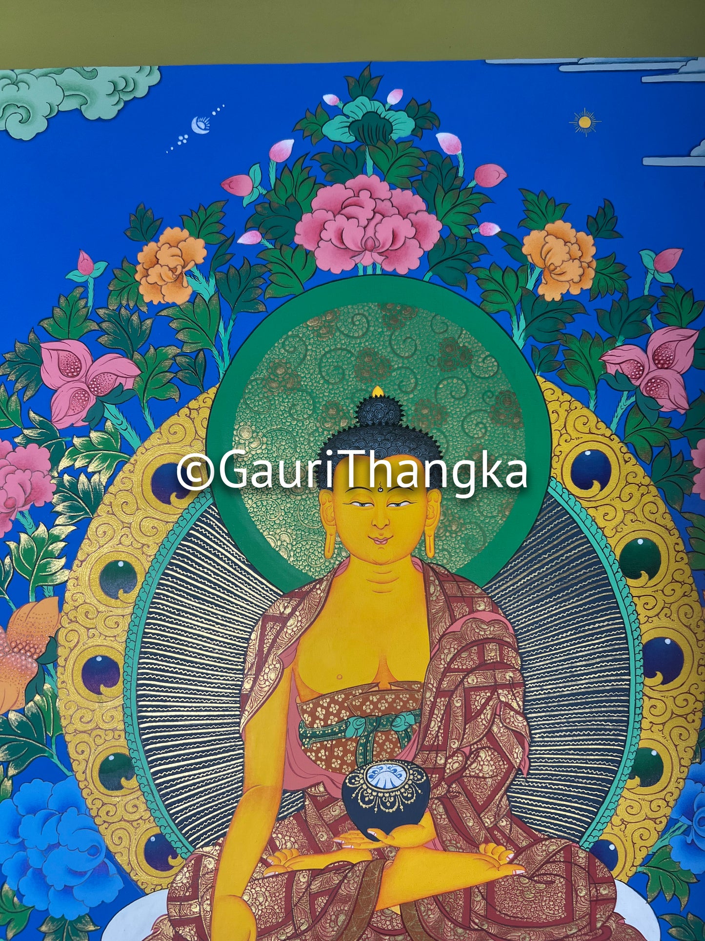 Hand-Painted Shakyamuni Buddha