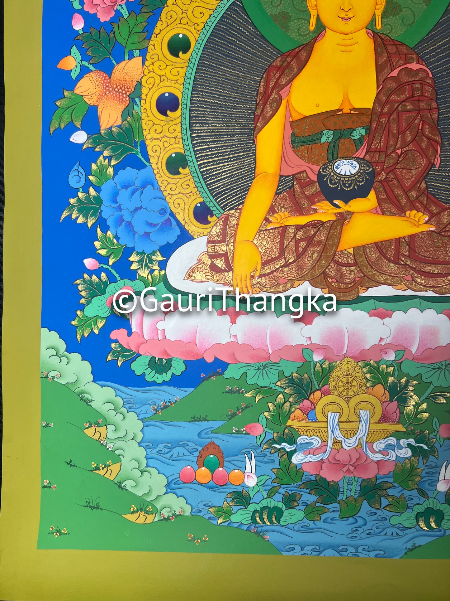 Hand-Painted Shakyamuni Buddha