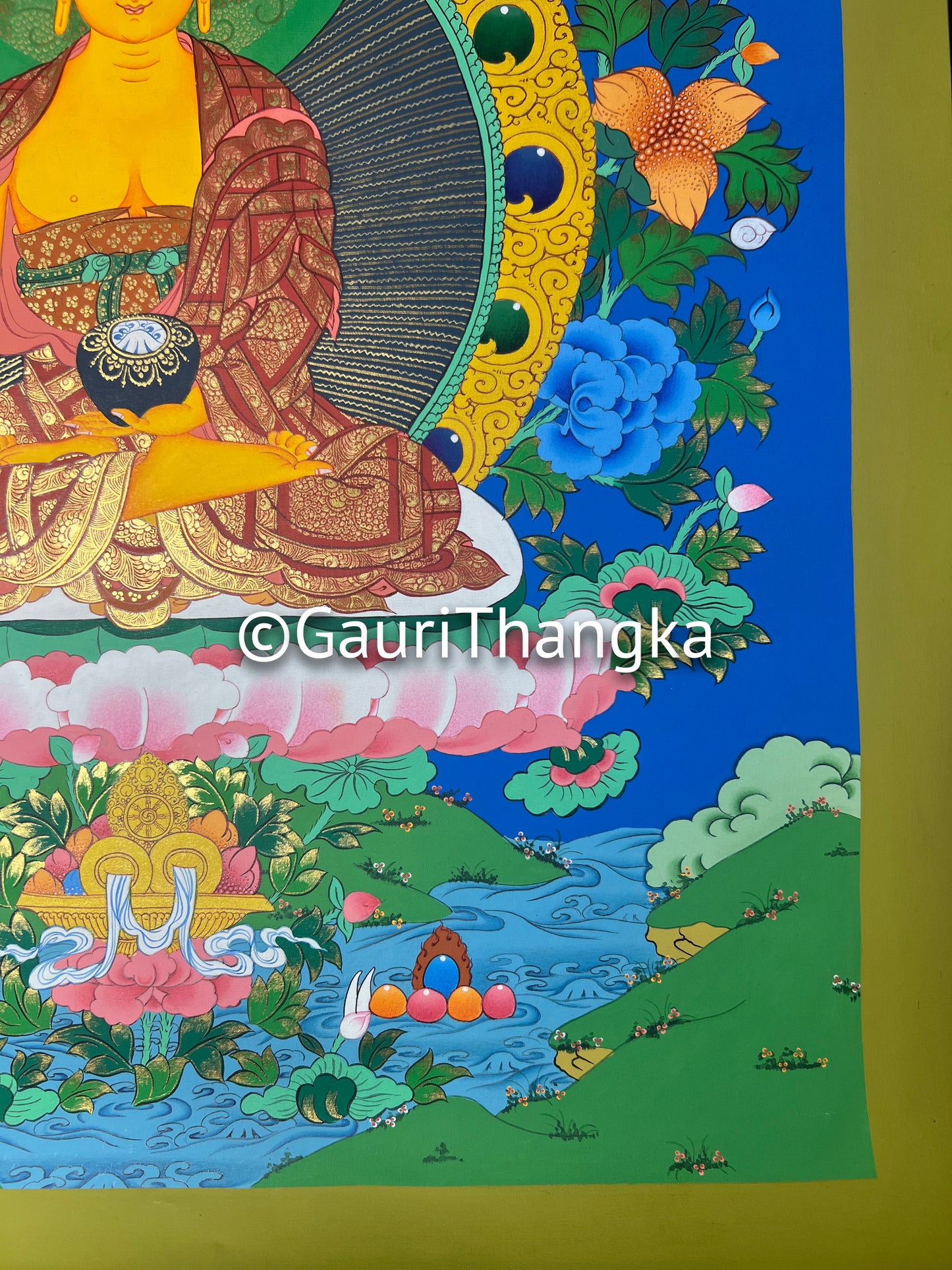 Hand-Painted Shakyamuni Buddha