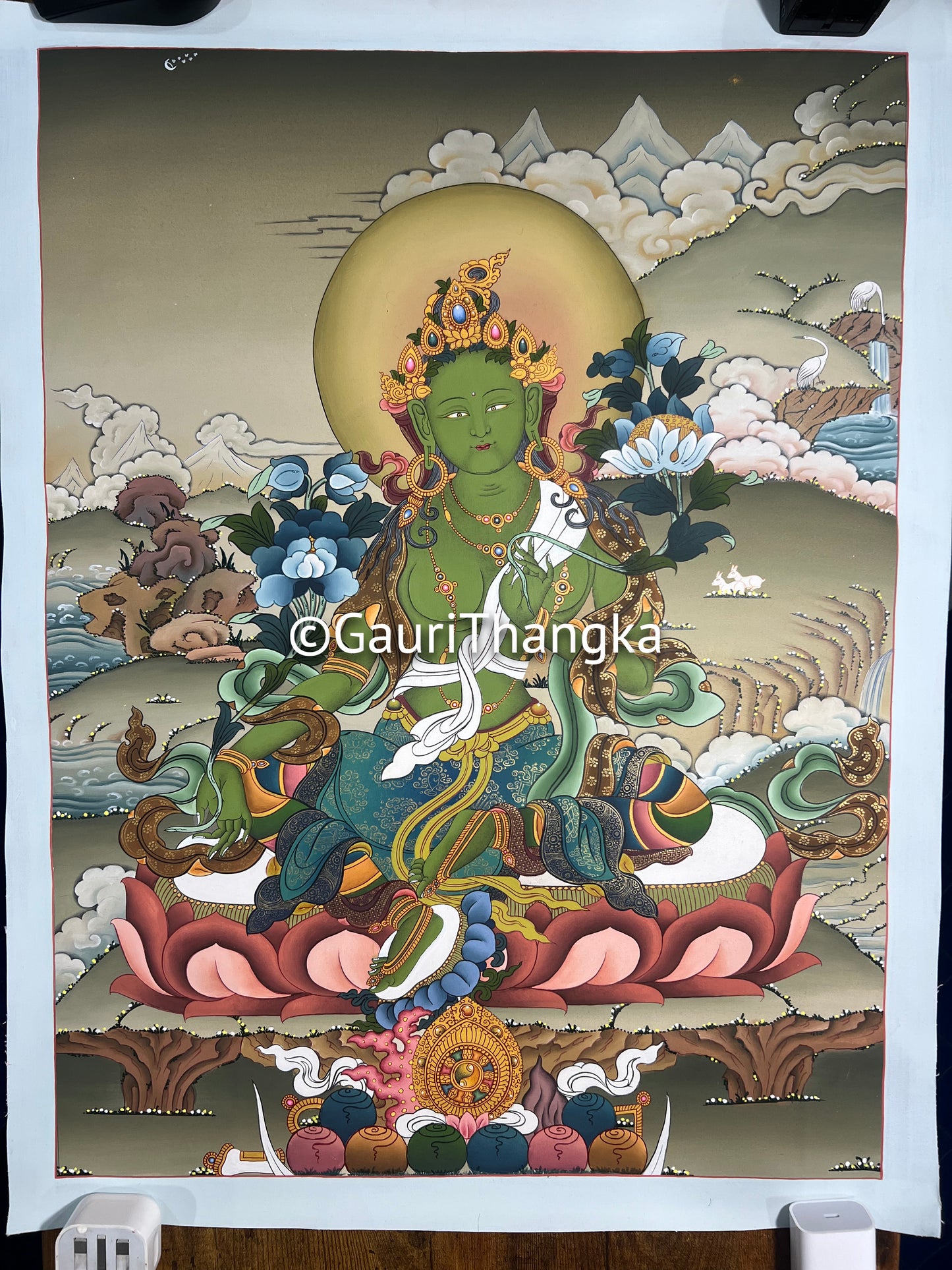 Green Tara Thangka