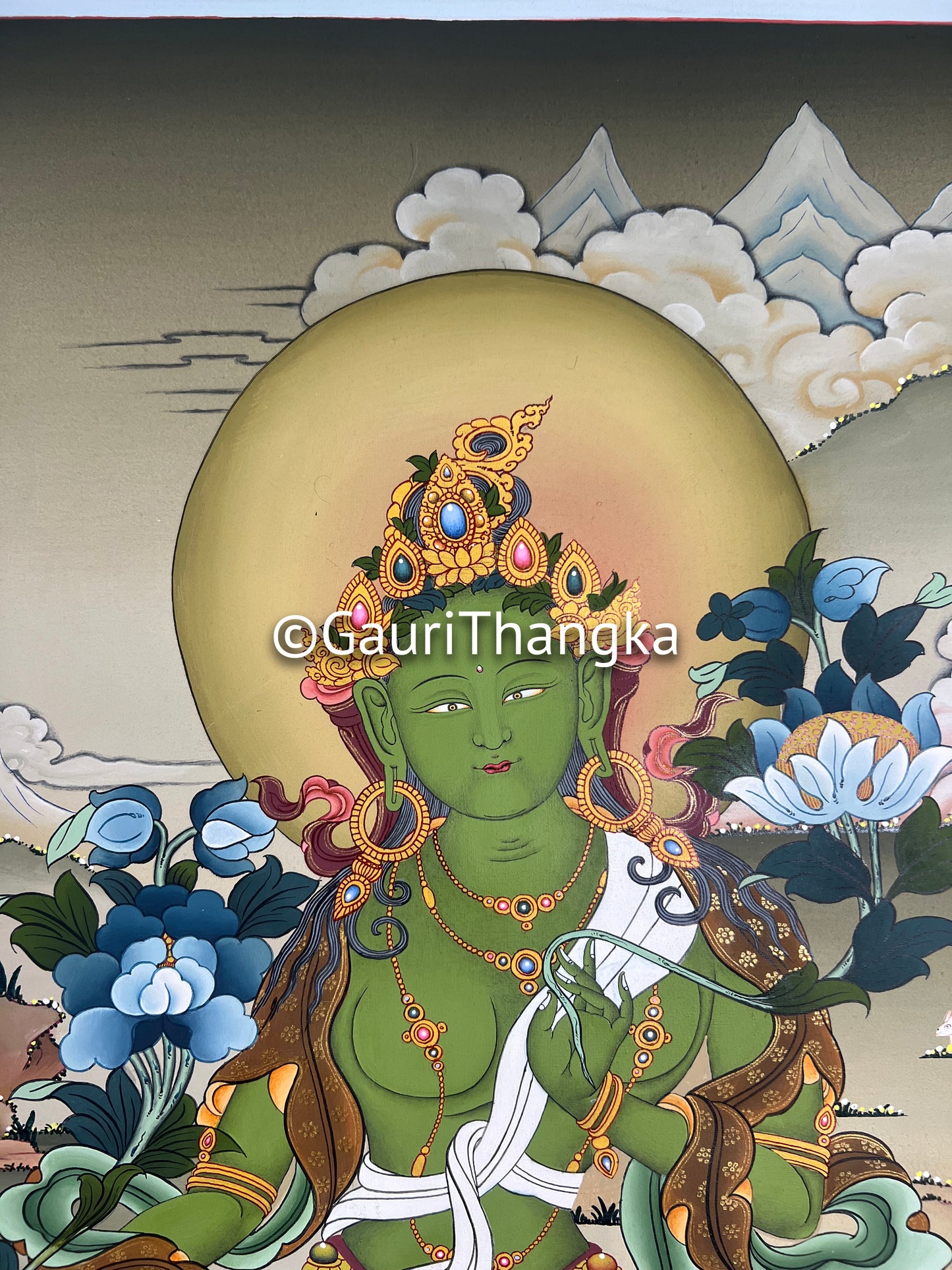 Green Tara Thangka