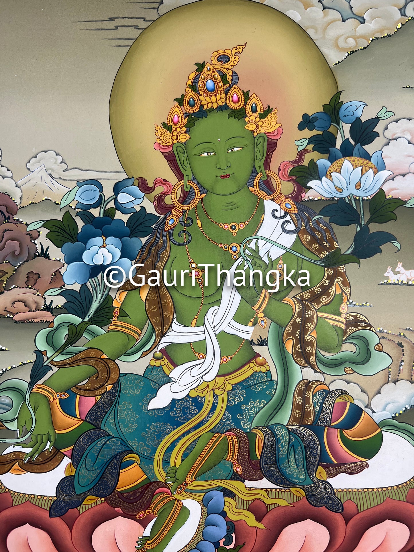 Green Tara Thangka
