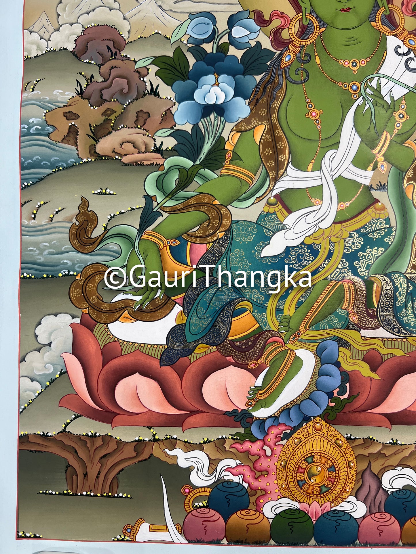 Green Tara Thangka