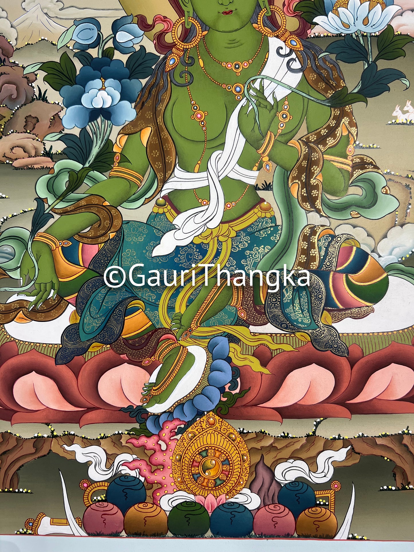 Green Tara Thangka