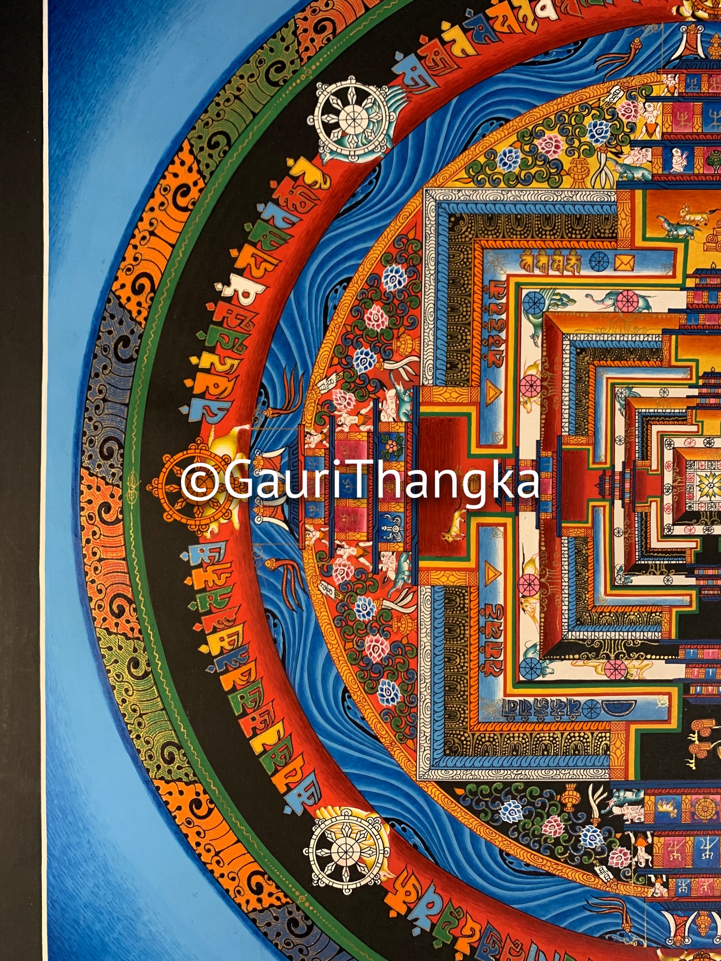 Blue Mandala Thangka