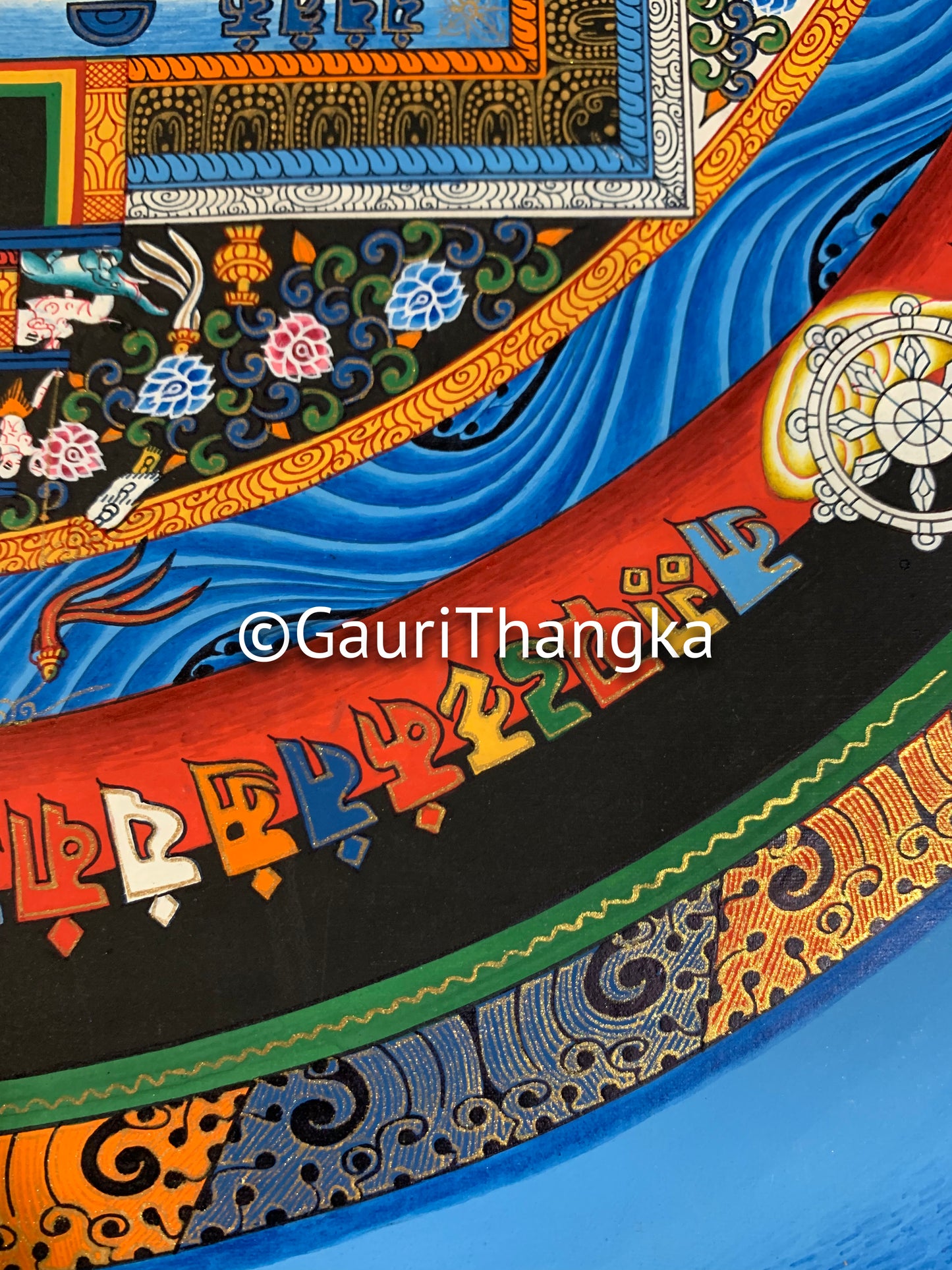 Blue Mandala Thangka