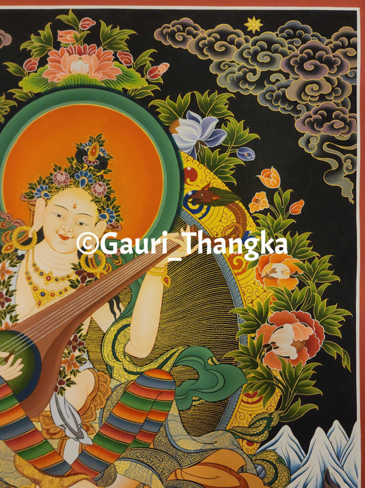Saraswati Thangka