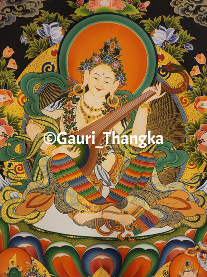 Saraswati Thangka