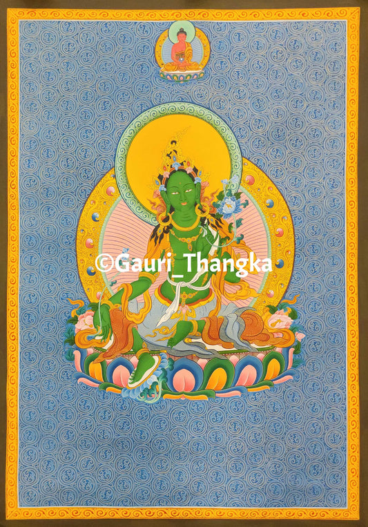 Green Tara (Sgrol Ljang) Thangka