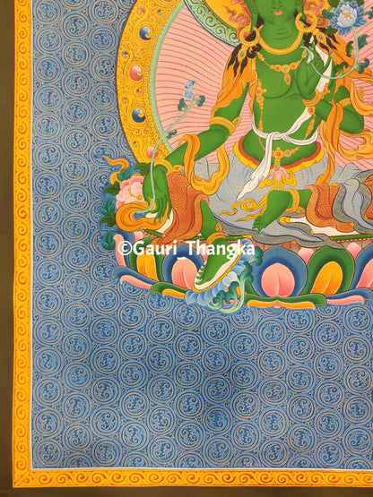 Green Tara (Sgrol Ljang) Thangka