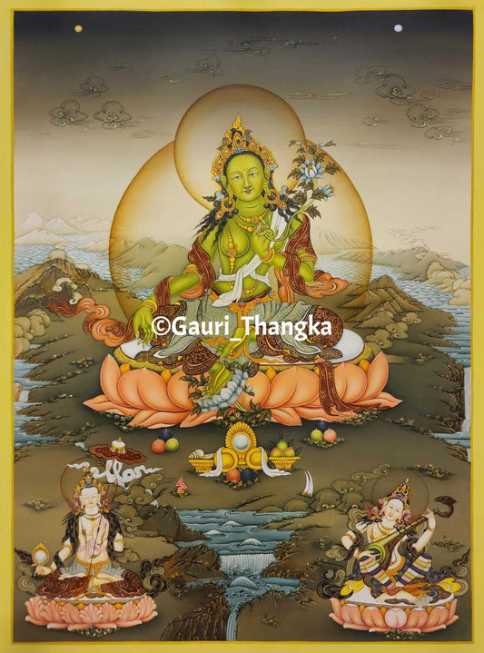 Green Tara Thangka