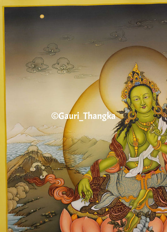 Green Tara Thangka