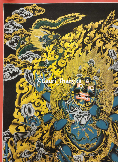 Six-Armed Black Mahakala | Protector of Wisdom
