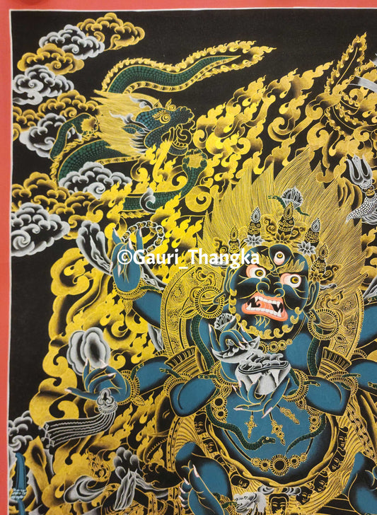 Six-Armed Black Mahakala | Protector of Wisdom