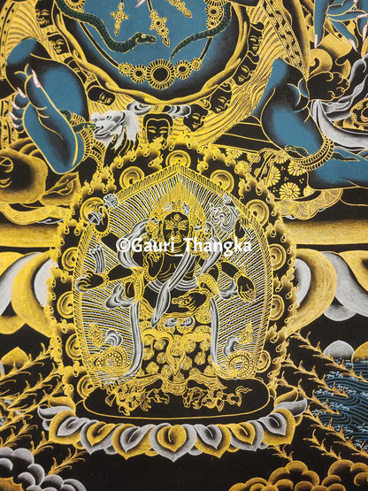 Six-Armed Black Mahakala | Protector of Wisdom