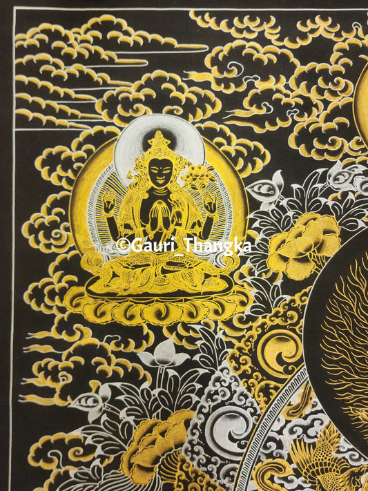 Gold White Tara Thangka